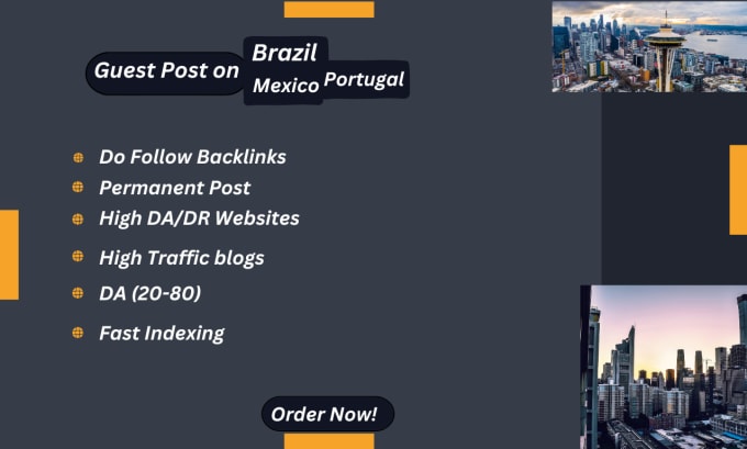 Bestseller - do guest posts on mexico, brazil, portugal blogs