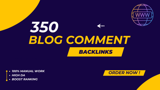 Gig Preview - Do 350 high quality dofollow blog comment backlinks high da pa