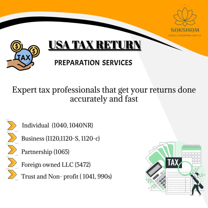 Gig Preview - Prepare your USA individual and business tax returns