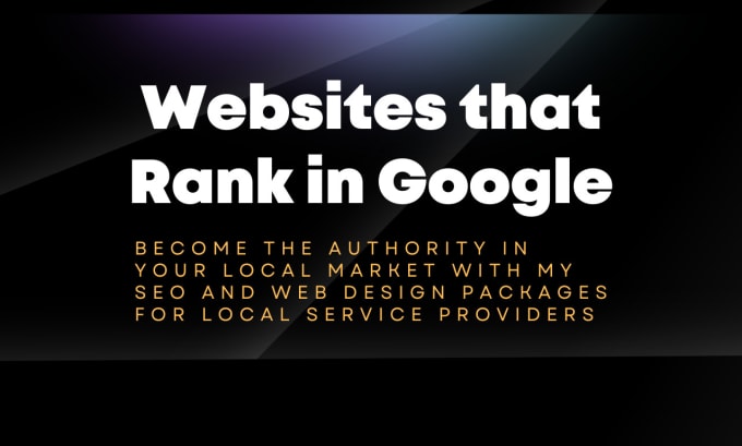 Gig Preview - Build an seo website thats ranks in google search and maps