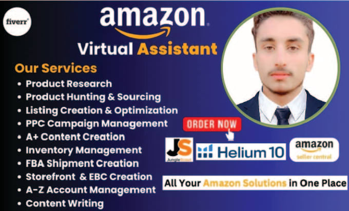 Gig Preview - Amazon fba pl virtual assistant amazon expert VA amazon seller account manager