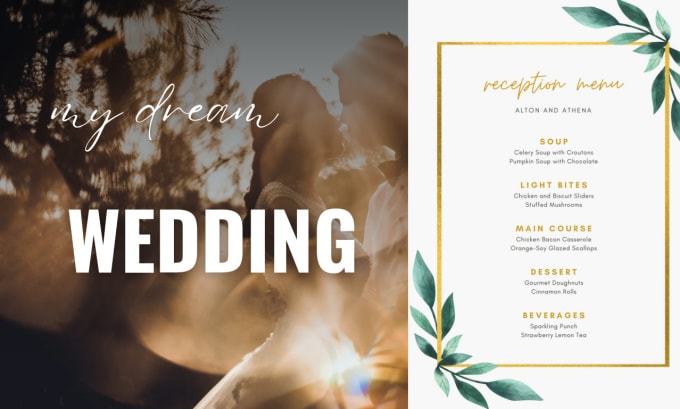 Gig Preview - Design customized restaurant menu food menu