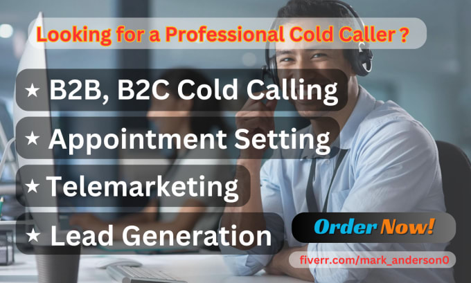 Gig Preview - Do b2b ,b2c cold calling and appointment setting