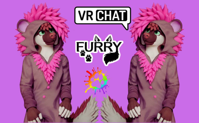 Bestseller - do a vrchat avatar, 3d furry model, nsfw fursona, vtuber, facerig, vseeface, fix