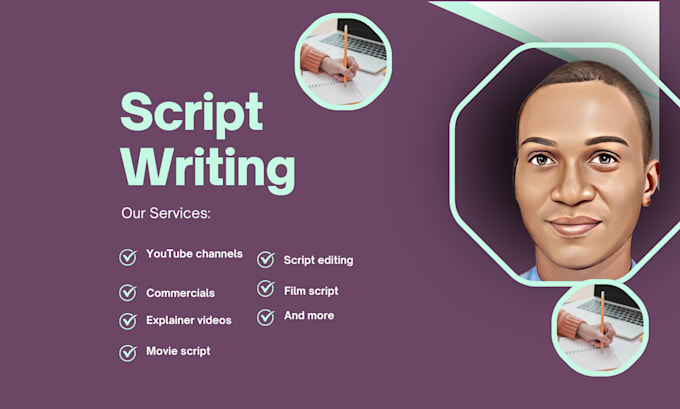 Gig Preview - Write a professional video script tailored to your needs