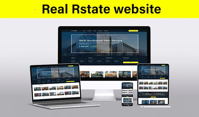 Gig Preview - Design real estate website, and landing page in 24 hours