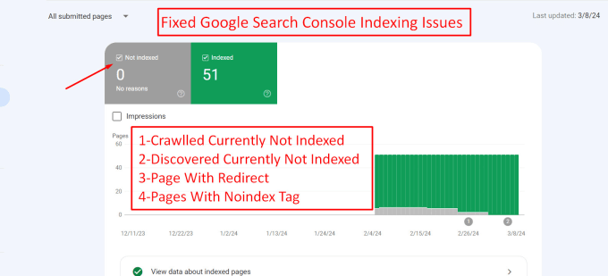 Gig Preview - Fix google search console indexing issues or index errors and improve webmaster