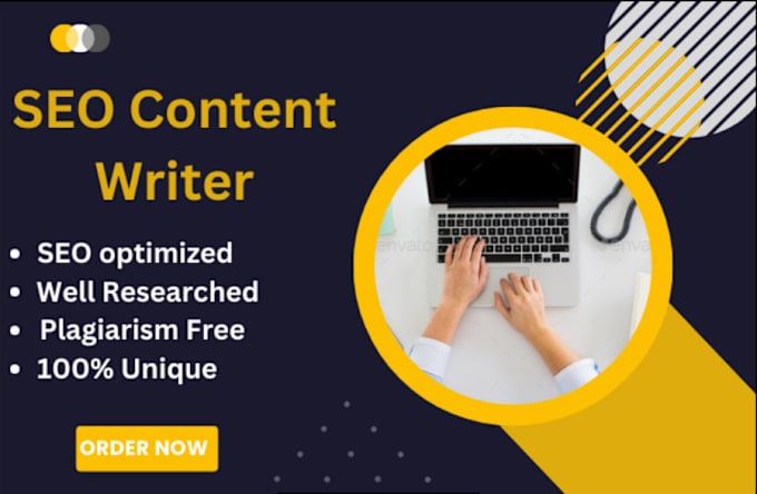 Gig Preview - Write well detailed SEO articles, blog posts, and content