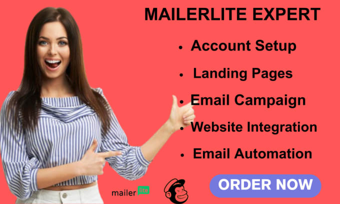 Gig Preview - Setup mailerlite landing page, email campaign