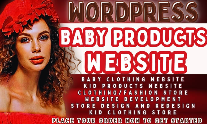 Gig Preview - Wordpress baby clothing website baby clothing dropshipping kid products store