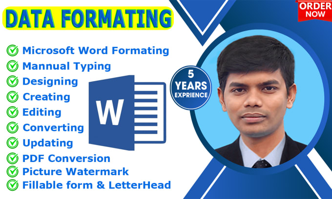 Gig Preview - Do microsoft word document formatting, creating, converting and editing