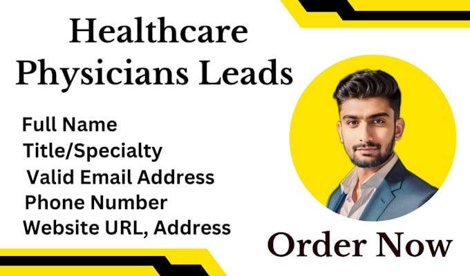 Gig Preview - Generate leads of healthcare physicians with valid email list