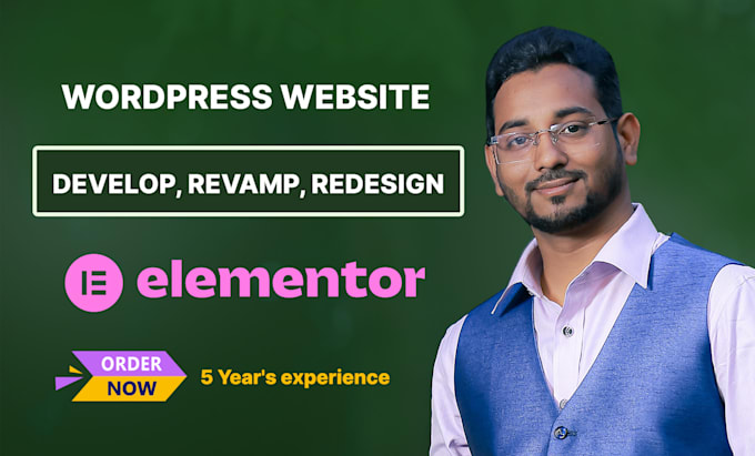 Gig Preview - Develop, revamp or redesign wordpress website