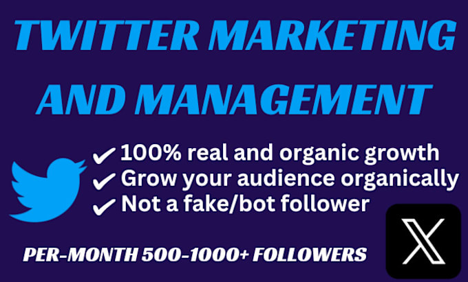 Gig Preview - Carefully grow organic twitter x followers growth nft