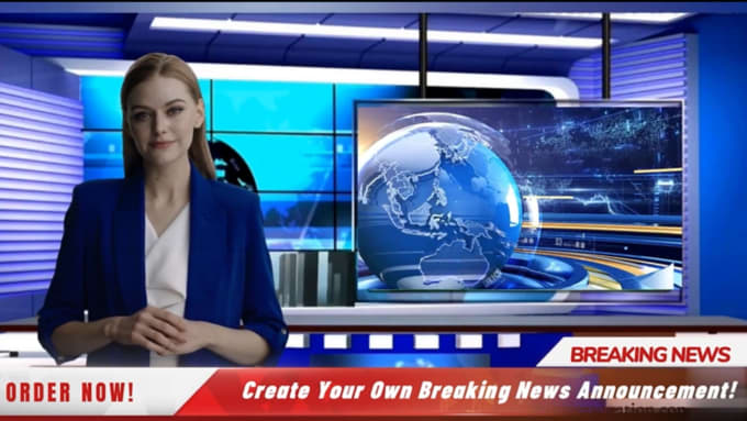 Gig Preview - Create ai breaking news video with ai spokesperson