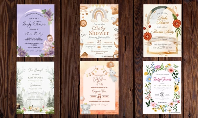 Gig Preview - Design stunning baby shower invites and videos