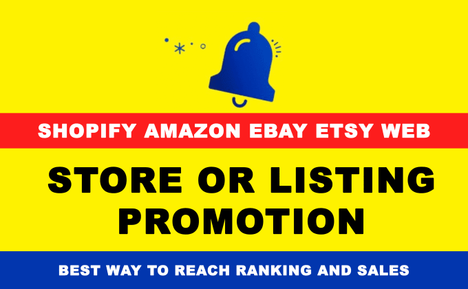 Gig Preview - Do powerful shopify promotion and etsy ebay web amazon traffic