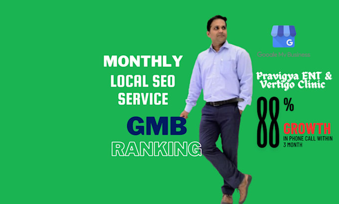 Gig Preview - Do gmb ranking with local SEO services and google my business optimization