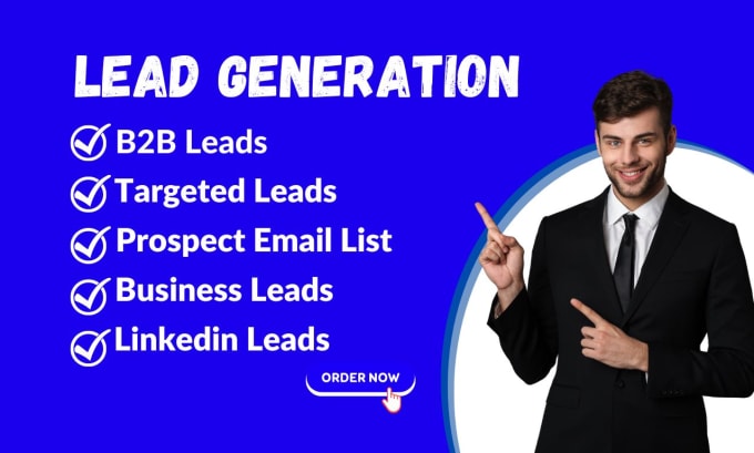 Gig Preview - Do b2b lead generation, prospect list, targeted leads, and linkedin leads