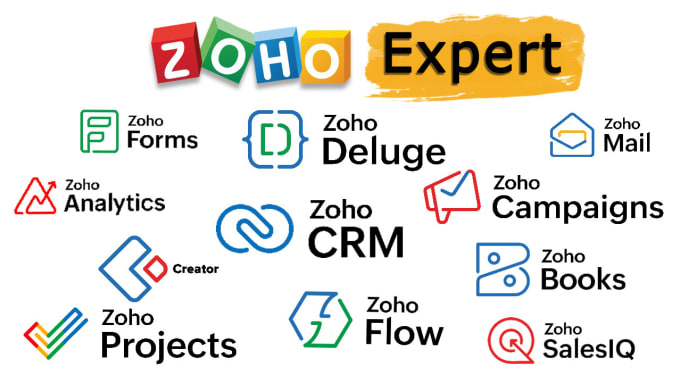 Gig Preview - Any task in zoho CRM, zoho creator, zoho books and etc