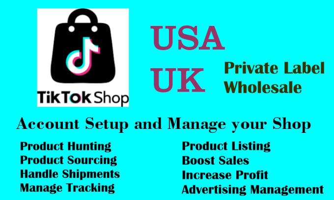 Gig Preview - Setup your tiktok shop and become tiktok shop account manager VA