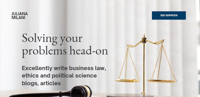 Gig Preview - Excellently write business law, ethics and political science blogs, articles