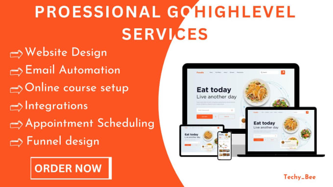 Gig Preview - Design gohighlevel website, landing page, sales funnel, workflow, automation