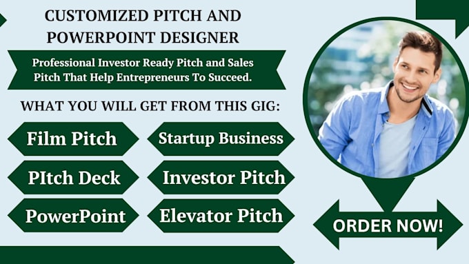 Gig Preview - Redesign sales presentations, sales pitch, elevator pitch, ppt with speaker note