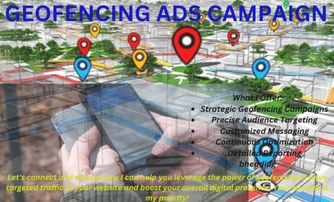 Gig Preview - Run high geofencing ads campaign to target your location audience to your websit