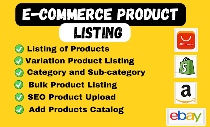 Bestseller - upload or list product to your shopify woocommerce ebay or any ecommerce store