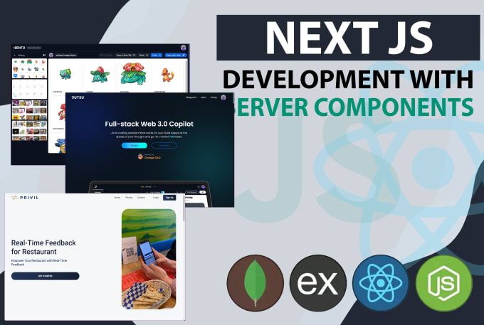 Gig Preview - Be your expert react js, next js, or a full stack developer