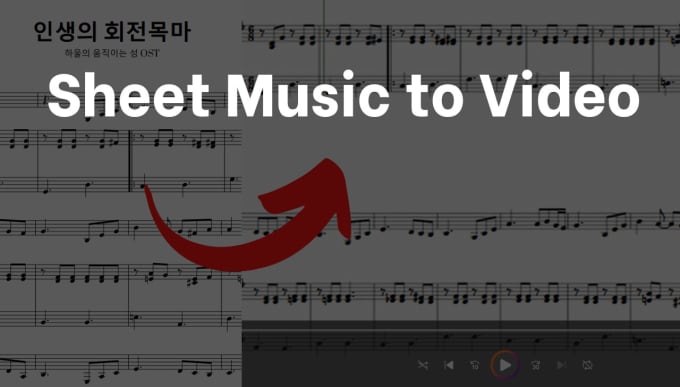 Gig Preview - Create a video of your music score or sheet music