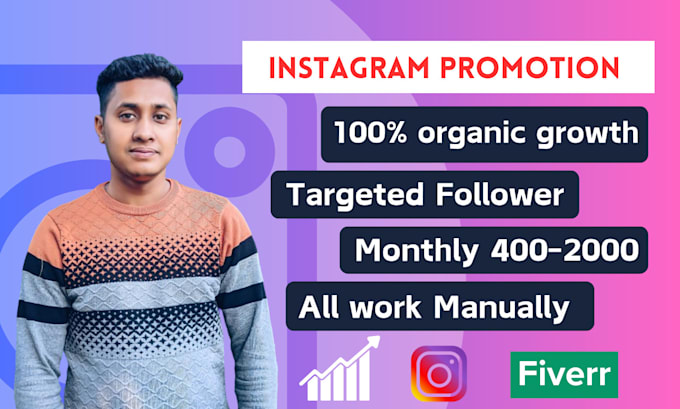 Gig Preview - Do organic instagram promotion for super fast growth