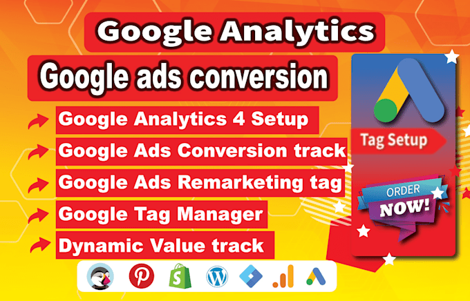 Gig Preview - Setup enhance ads conversion tracking ecommerce tracking google analytics