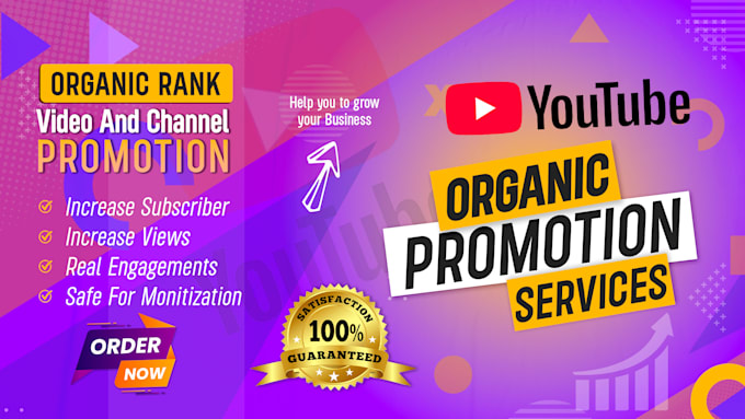 Gig Preview - Boost your youtube channel growth with organic promotion