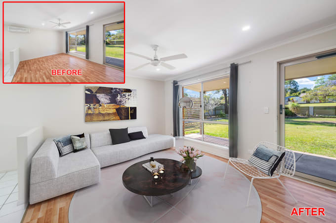 Gig Preview - Do very realistic virtual staging for better sale