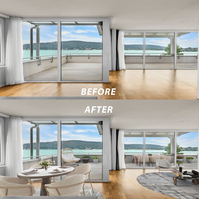 Gig Preview - Edit ,declutter and virtual stage your real estate photos