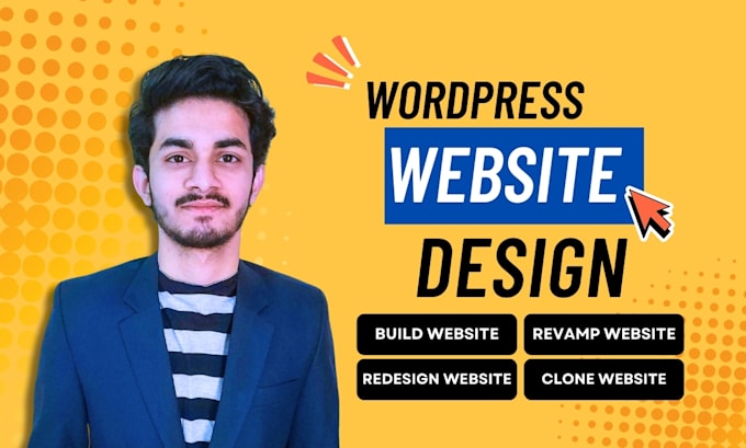 Gig Preview - Build wordpress website, business website or woocommerce store