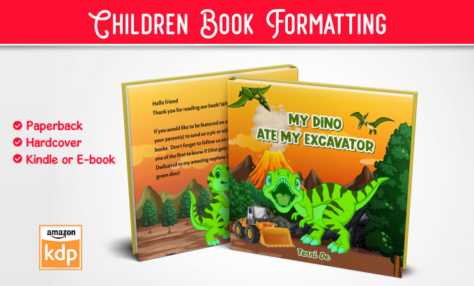 Gig Preview - Format children book for amazon KDP