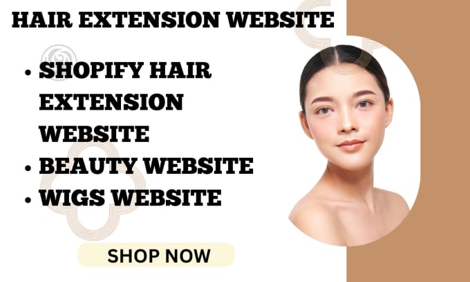 Gig Preview - Design and optimize your shopify hair extension store dropshipping shopify store