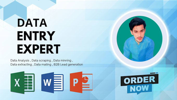 Gig Preview - Do data entry, web research, copy paste, and data minning in low price