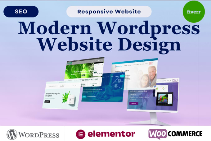 Gig Preview - Develop wordpress landing page, wordpress website and woocommece website