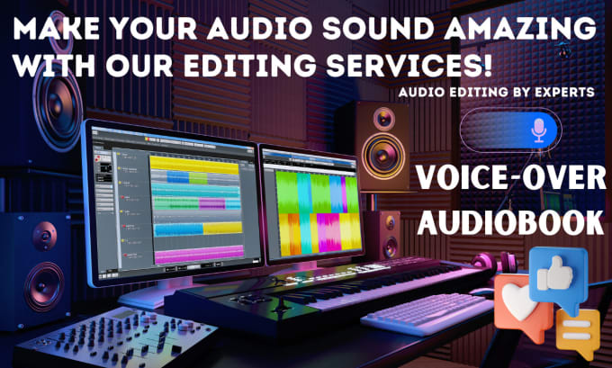 Gig Preview - Edit, clean, master your voiceover and audiobooks to sound great