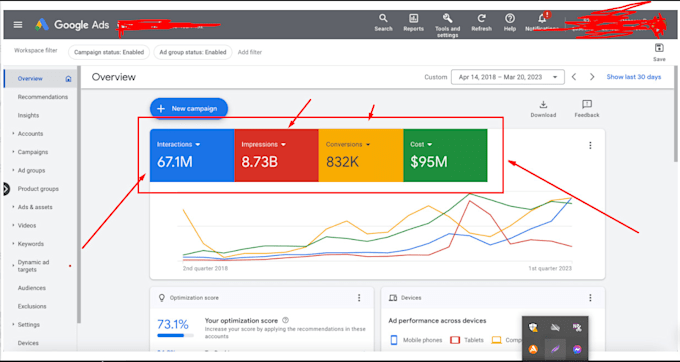 Gig Preview - Setup, optimize and manage your google ads campaign