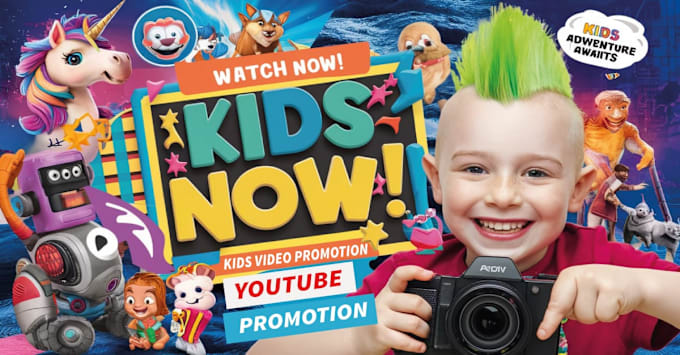 Gig Preview - Do organically kids youtube video promotion and google ads specialist