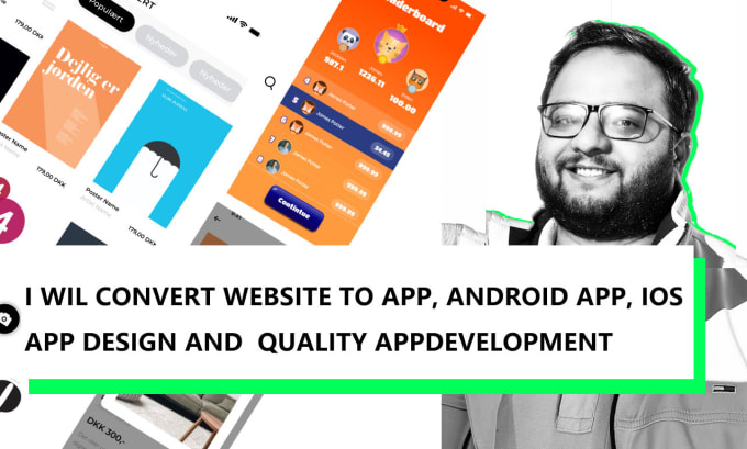 Gig Preview - Convert website to app, android app, ios app design and quality app development