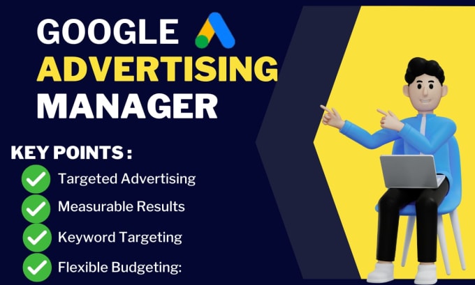 Gig Preview - Manage google ads for your business growth