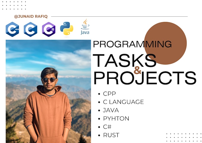 Gig Preview - Do c language, cpp, csharp, java, python and rust tasks