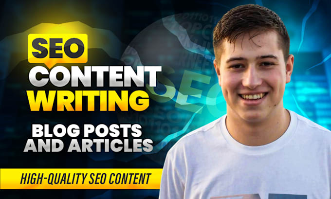 Gig Preview - Write SEO content for blog posts and articles