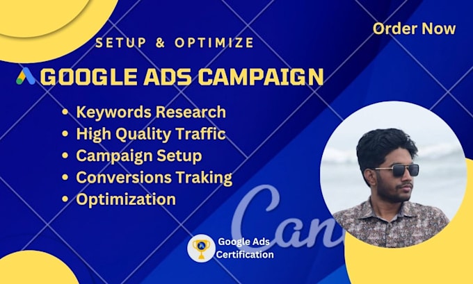 Gig Preview - Setup and manage highly profitable google ads adwords PPC campaigns